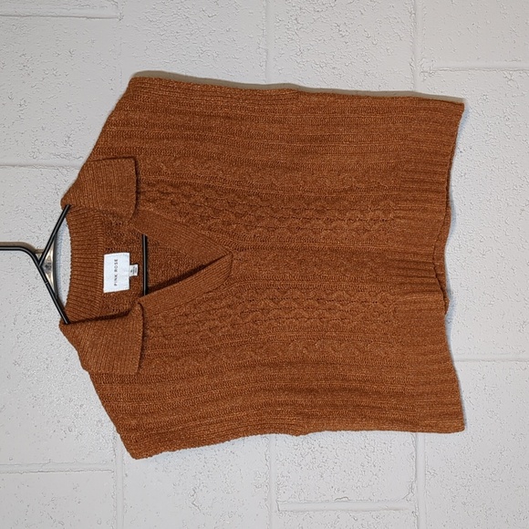 Sweaters - Women's Knit Cropped Pullover Sweater Vest Size XL